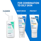 Oil Control Gel Moisturizer & Foaming Face wash, Skincare Combo for Oily & Combination Skin CeraVe