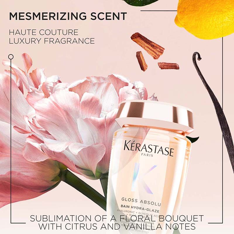 Gloss Absolu Anti-Frizz Shampoo, Fine-Medium Hair, 4-Days Anti-Frizz(250ml) Kerastase