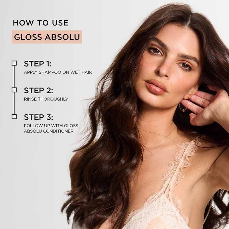 Gloss Absolu Anti-Frizz Shampoo, Fine-Medium Hair, 4-Days Anti-Frizz(250ml) Kerastase