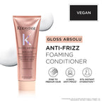 Gloss Absolu Anti-Frizz Foaming Conditioner, Fine-Medium Hair, 4-Days Anti-Frizz(250ml) Kerastase