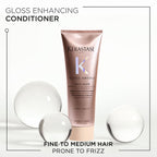 Gloss Absolu Anti-Frizz Foaming Conditioner, Fine-Medium Hair, 4-Days Anti-Frizz(250ml) Kerastase