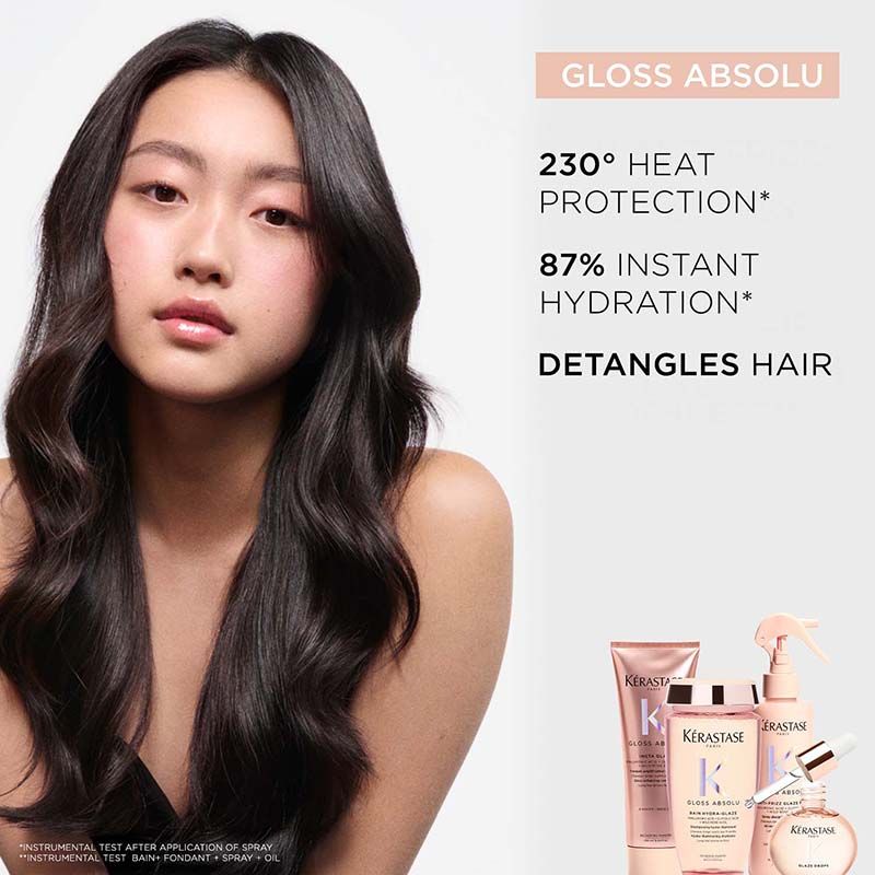 Gloss Absolu Anti-Frizz Heat Protectant Spray For Glossy Hair(190ml) Kerastase