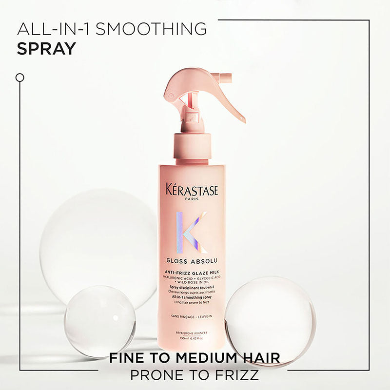 Gloss Absolu Anti-Frizz Heat Protectant Spray For Glossy Hair(190ml) Kerastase