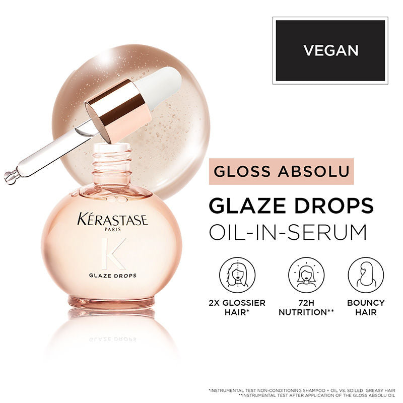 Gloss Absolu Anti-Frizz Glaze Oil Drops For Bouncy & Glossy Hair(45ml) Kerastase
