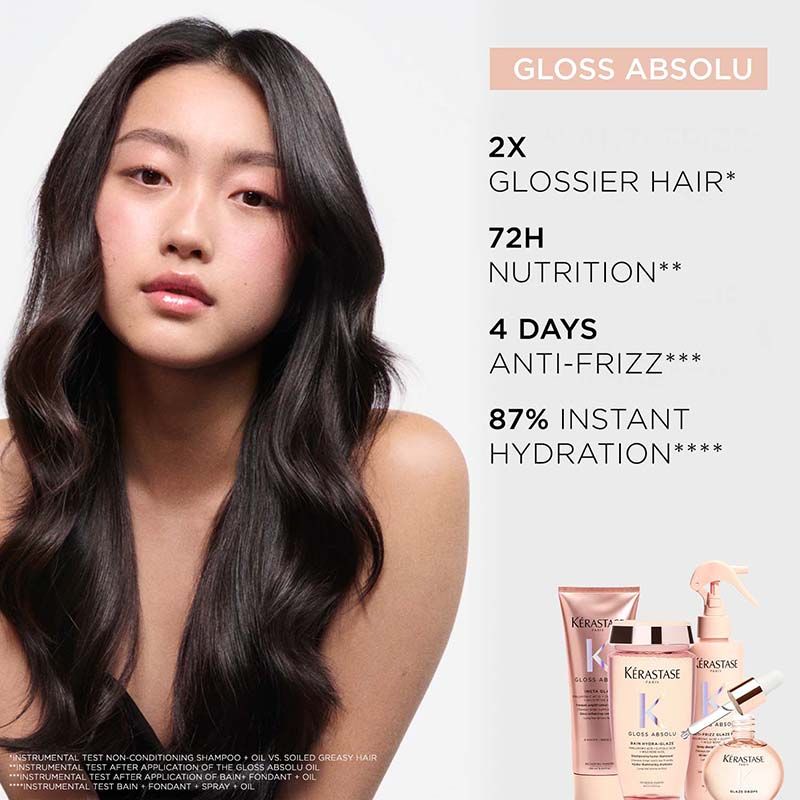 Gloss Absolu Anti-Frizz Glaze Oil Drops For Bouncy & Glossy Hair(45ml) Kerastase