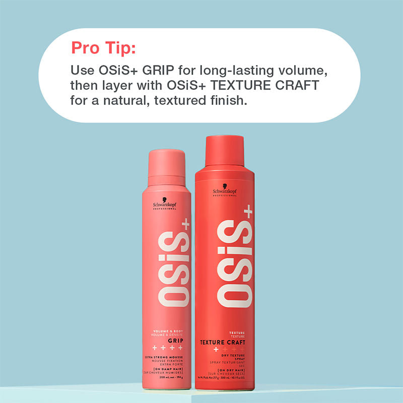 OSiS+ Grip Extra Strong Hair Styling Mousse(200ml) My Brand Hub