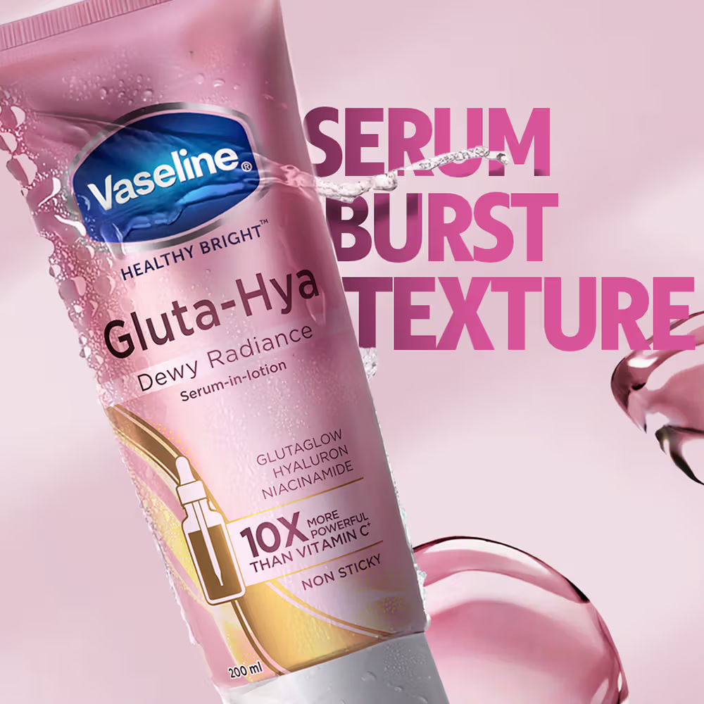 Gluta Hya Dewy Radiance Non-Sticky Body Lotion (400ml) Vaseline