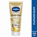 Gluta-Hya Flawless Glow Lotion Bright, Even Tone Skin Glutathione Infused Moisturizer (400ml) Vaseline
