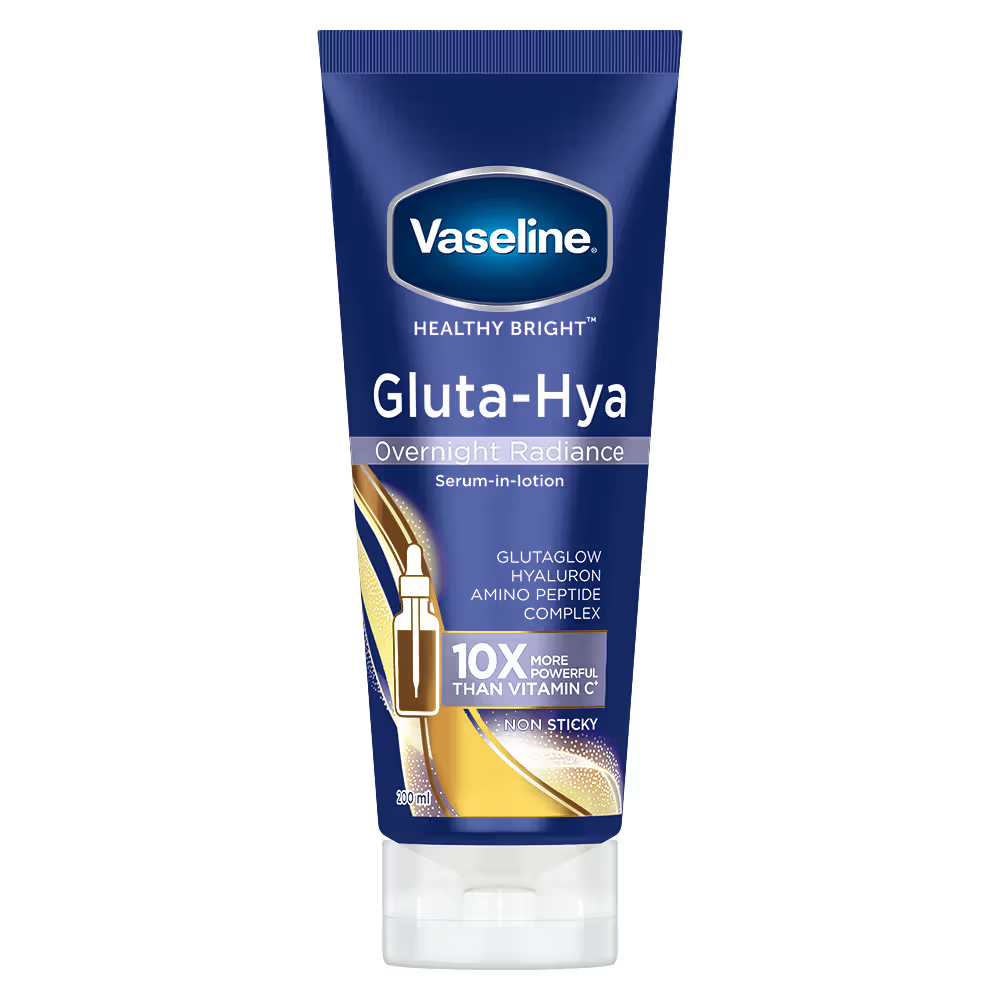 Gluta-Hya Overnight Radiance, Serum-In-Lotion, With Amino Peptide And GlutaGlow (400ml) Vaseline