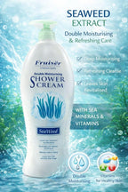Double Moisturising Shower Cream - Seawood - 1000ml | Nourishing & Brightening Body Wash for Soft, Smooth, and Radiant Skin Fruiser