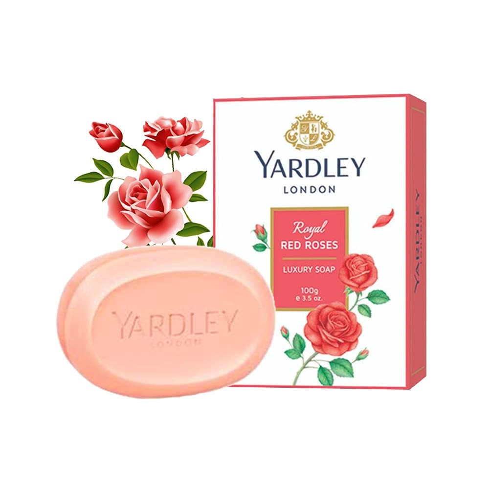 Soap, Red Roses, 100g (Pack of 3) Yardley