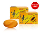 Silka Papaya With Herbal Skin Whitening Soap With Vita Rich Actives Orignal imported form UAE Pack of 2No Unarv