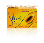 Silka Papaya With Herbal Skin Whitening Soap With Vita Rich Actives Orignal imported form UAE Pack of 2No Unarv