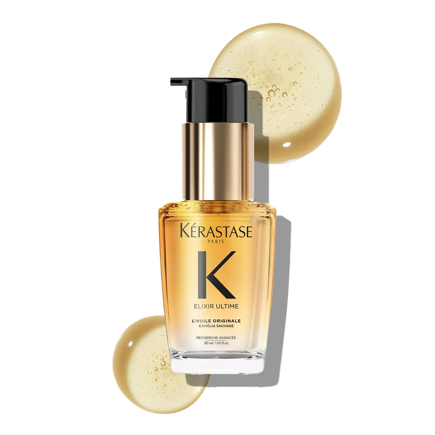 Elixir Ultime Hair Oil-In-Serum 75ml | 2X Shinier Hair | 96H Anti-Frizz Action | Infused with French Camellia, Marula & Wild Camellia Oils Kérastase