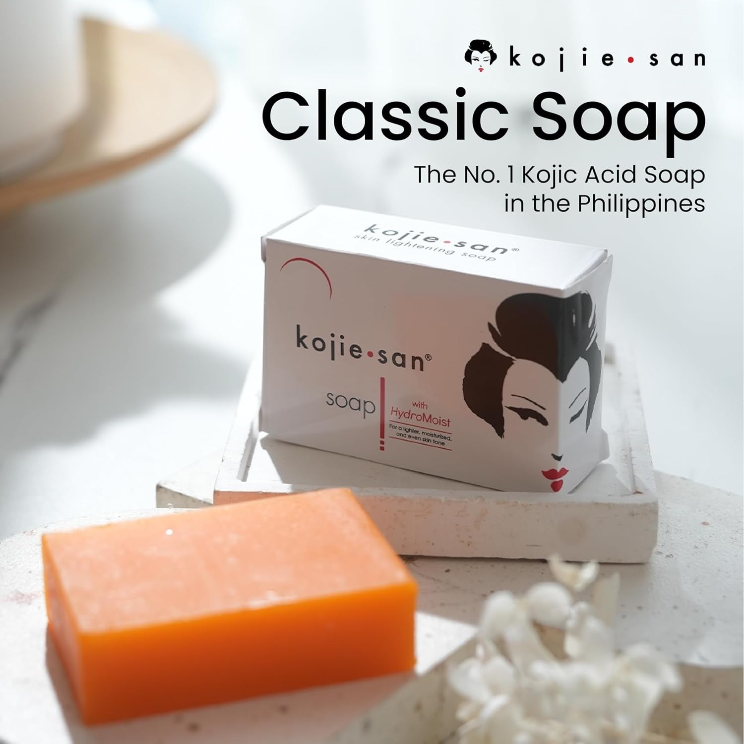 Skin Science Original Kojie San Facial Beauty Soap - 100G, 3 Bars Per Pack - Guaranteed Authentic kojie.san