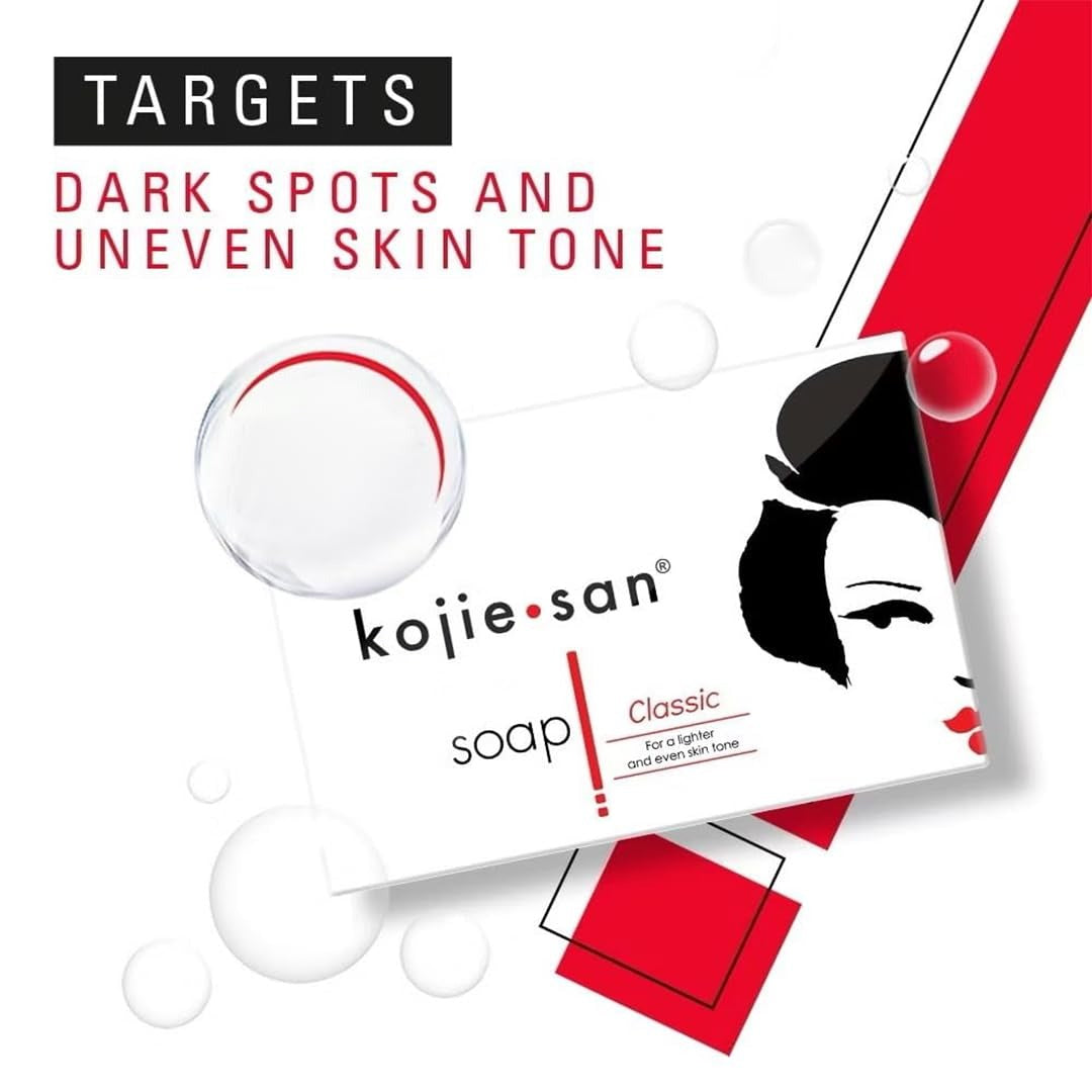 Skin Science Original Kojie San Facial Beauty Soap - 100G, 3 Bars Per Pack - Guaranteed Authentic kojie.san